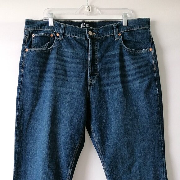 GAP Women's Straight Leg Jeans - Dark Blue - Picture 3 of 8